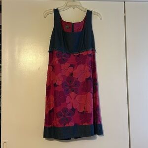 Jean and floral dress